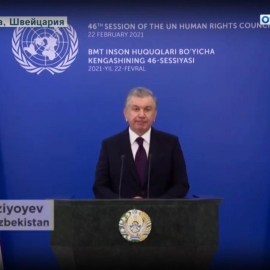 Президент Шавкат Мирзиёев 46-сессиясида нутқ сўзлади