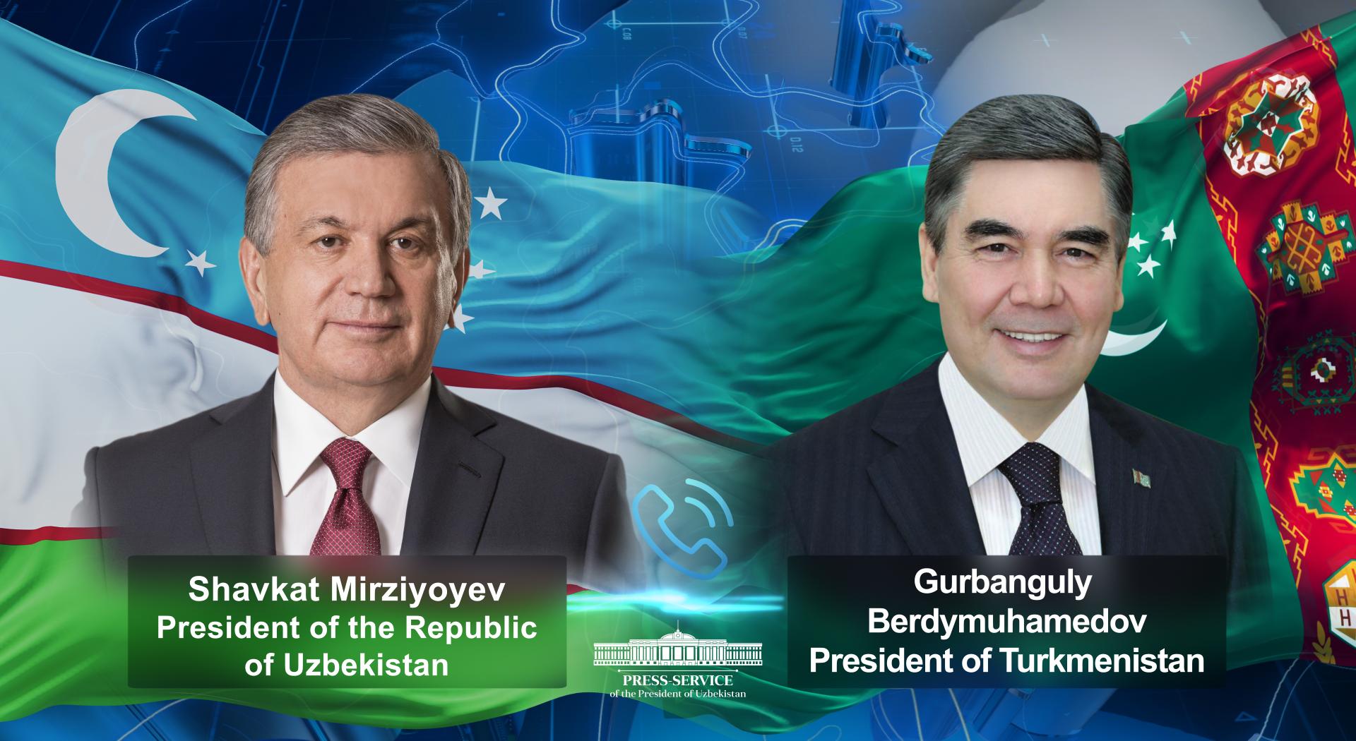 Leaders of Uzbekistan, Turkmenistan talk over the phone